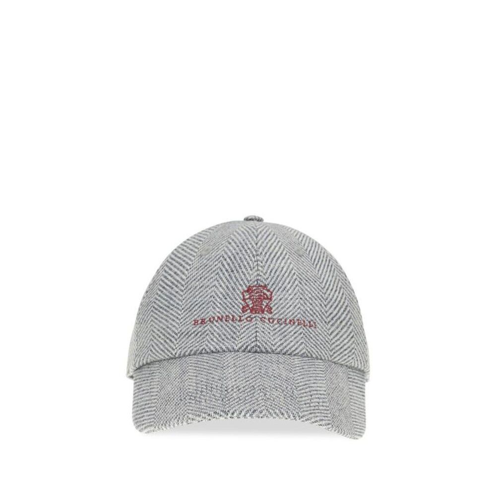 Brunello Cucinelli Gray Wool Oves Aries Cap (Baseball Men's Hat)